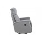 Fauteuil 1 place relaxation en tissu JOYCE, gris Fauteuil 1 place relaxation en tissu JOYCE, gris