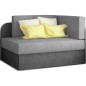 Canapé convertible 2 places moderne en tissu Gris clair / Gris foncé, coffre, ROSEN Canapé convertible 2 places moderne en tissu Gris clair / Gris foncé, coffre, ROSEN