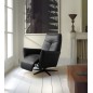 Fauteuil relax électrique en 100% tout cuir épais luxe italien, noir, CLAUDIO, 2 moteurs Fauteuil relax électrique en 100% tout cuir épais luxe italien, noir, CLAUDIO, 2 moteurs