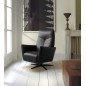 Fauteuil relax électrique en 100% tout cuir épais luxe italien, noir, CLAUDIO, 2 moteurs Fauteuil relax électrique en 100% tout cuir épais luxe italien, noir, CLAUDIO, 2 moteurs