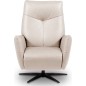 Fauteuil relax électrique en 100% tout cuir épais luxe italien, couleur ice, CLAUDIO, 2 moteurs Fauteuil relax électrique en 100% tout cuir épais luxe italien, couleur ice, CLAUDIO, 2 moteurs