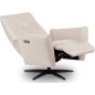 Fauteuil relax électrique en 100% tout cuir épais luxe italien, couleur ice, CLAUDIO, 2 moteurs Fauteuil relax électrique en 100% tout cuir épais luxe italien, couleur ice, CLAUDIO, 2 moteurs