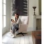 Fauteuil relax électrique en 100% tout cuir épais luxe italien, couleur ice, CLAUDIO, 2 moteurs Fauteuil relax électrique en 100% tout cuir épais luxe italien, couleur ice, CLAUDIO, 2 moteurs