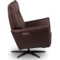 Fauteuil relax électrique en 100% tout cuir épais luxe italien, chocolat, CLAUDIO, 2 moteurs Fauteuil relax électrique en 100% tout cuir épais luxe italien, chocolat, CLAUDIO, 2 moteurs