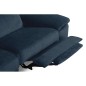 Canapé d'angle avec relax électrique tissu bouclette sensation velours, 5/6 places SINATRA, bleu foncé, angle gauche Canapé d'angle avec relax électrique tissu bouclette sensation velours, 5/6 places SINATRA, bleu foncé, angle gauche