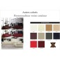 Ensemble composé d'un canapé 3 places et d'un canapé 2 places en cuir luxe italien, ALONSO, couleur personnalisée Ensemble composé d'un canapé 3 places et d'un canapé 2 places en cuir luxe italien, ALONSO, couleur personnalisée
