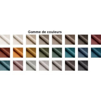 Canapé d'angle avec relax électrique tissu bouclette sensation velours