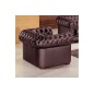 Ensemble 3+2+1, canapé 3 places et canapé 2 places et fauteuil 1 place en cuir luxe italien CHESTERFIELD, chocolat Ensemble 3+2+1, canapé 3 places et canapé 2 places et fauteuil 1 place en cuir luxe italien CHESTERFIELD, chocolat