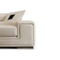 Ensemble GENEVA canapé 2 places + fauteuil 1 place en cuir luxe italien vachette, blanc Ensemble GENEVA canapé 2 places + fauteuil 1 place en cuir luxe italien vachette, blanc