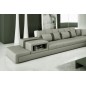 Canapé d'angle en cuir italien 6/7 places PASSION, gris clair / gris foncé, angle droit Canapé d'angle en cuir italien 6/7 places PASSION, gris clair / gris foncé, angle droit