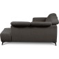 Canapé d'angle avec relax électrique en tissu Bellagio, marron foncé, angle droit Canapé d'angle avec relax électrique en tissu Bellagio, marron foncé, angle droit