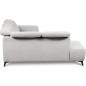Canapé d'angle avec relax électrique en tissu Bellagio, gris, angle gauche Canapé d'angle avec relax électrique en tissu Bellagio, gris, angle gauche
