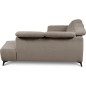 Canapé d'angle avec relax électrique en tissu Bellagio, taupe, angle droit Canapé d'angle avec relax électrique en tissu Bellagio, taupe, angle droit