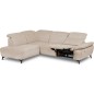Canapé d'angle avec relax électrique en tissu Bellagio, beige, angle gauche Canapé d'angle avec relax électrique en tissu Bellagio, beige, angle gauche