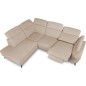Canapé d'angle avec relax électrique en tissu Bellagio, beige, angle gauche Canapé d'angle avec relax électrique en tissu Bellagio, beige, angle gauche