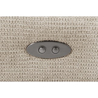 Canapé d'angle avec relax électrique en tissu Bellagio