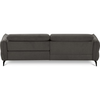 Canapé d'angle convertible en tissu luxe 5 places