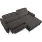 Canapé d'angle convertible en tissu luxe 5 places, MANCINI, coffre, gris foncé, angle droit Canapé d'angle convertible en tissu luxe 5 places, MANCINI, coffre, gris foncé, angle droit