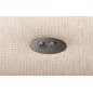 Canapé d'angle convertible en tissu luxe 5 places, MANCINI, coffre, beige, angle gauche Canapé d'angle convertible en tissu luxe 5 places, MANCINI, coffre, beige, angle gauche