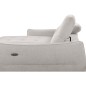 Canapé d'angle convertible en tissu luxe 5 places, MANCINI, coffre, gris, angle gauche Canapé d'angle convertible en tissu luxe 5 places, MANCINI, coffre, gris, angle gauche