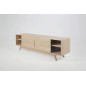 Meuble TV design scandinave en bois massif finition chêne, MARINI Meuble TV design scandinave en bois massif finition chêne, MARINI