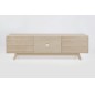 Meuble TV design scandinave en bois massif finition chêne, MARINI Meuble TV design scandinave en bois massif finition chêne, MARINI