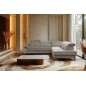 Canapé d'angle convertible en velours luxe - 5 places, SIENNA, taupe, angle droit Canapé d'angle convertible en velours luxe - 5 places, SIENNA, taupe, angle droit