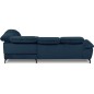 Canapé d'angle convertible en velours luxe - 5 places, SIENNA, bleu foncé, angle droit Canapé d'angle convertible en velours luxe - 5 places, SIENNA, bleu foncé, angle droit