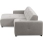 Canapé d'angle profondeur réglable AUSTINI tissu de qualité gris 4 places, angle gauche (vu de face) Canapé d'angle profondeur réglable AUSTINI tissu de qualité gris 4 places, angle gauche (vu de face)