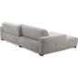Canapé d'angle profondeur réglable AUSTINI tissu de qualité gris 4 places, angle gauche (vu de face) Canapé d'angle profondeur réglable AUSTINI tissu de qualité gris 4 places, angle gauche (vu de face)