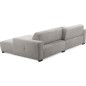Canapé d'angle profondeur réglable AUSTINI tissu de qualité gris 4 places, angle droit (vu de face) Canapé d'angle profondeur réglable AUSTINI tissu de qualité gris 4 places, angle droit (vu de face)