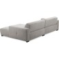 Canapé d'angle profondeur réglable AUSTINI tissu de qualité gris 4 places, angle droit (vu de face) Canapé d'angle profondeur réglable AUSTINI tissu de qualité gris 4 places, angle droit (vu de face)