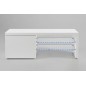Meuble TV design blanc laqué brillant PERLA Meuble TV design blanc laqué brillant PERLA