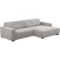 Canapé d'angle profondeur réglable AUSTINI tissu de qualité gris 4 places, angle droit (vu de face) Canapé d'angle profondeur réglable AUSTINI tissu de qualité gris 4 places, angle droit (vu de face)