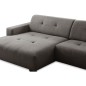 Canapé d'angle profondeur réglable AUSTINI tissu de qualité gris foncé 4 places, angle gauche (vu de face) Canapé d'angle profondeur réglable AUSTINI tissu de qualité gris foncé 4 places, angle gauche (vu de face)