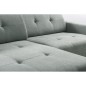 Canapé d'angle profondeur réglable AUSTINI tissu de qualité vert pale 4 places, angle gauche (vu de face) Canapé d'angle profondeur réglable AUSTINI tissu de qualité vert pale 4 places, angle gauche (vu de face)