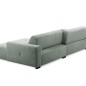 Canapé d'angle profondeur réglable AUSTINI tissu de qualité vert pale 4 places, angle droit (vu de face) Canapé d'angle profondeur réglable AUSTINI tissu de qualité vert pale 4 places, angle droit (vu de face)