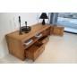Meuble TV contemporain en bois massif, WELSON Meuble TV contemporain en bois massif, WELSON