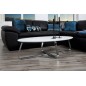 Table basse design, bois laqué blanc mat, KENZI, Long: 120 cm, Larg: 60 cm, Haut: 35 cm Table basse design, bois laqué blanc mat, KENZI, Long: 120 cm, Larg: 60 cm, Haut: 35 cm