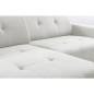 Canapé d'angle profondeur réglable AUSTINI tissu de qualité blanc cassé 4 places, angle gauche (vu de face) Canapé d'angle profondeur réglable AUSTINI tissu de qualité blanc cassé 4 places, angle gauche (vu de face)