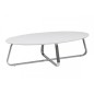 Table basse design, bois laqué blanc mat, KENZI, Long: 120 cm, Larg: 60 cm, Haut: 35 cm Table basse design, bois laqué blanc mat, KENZI, Long: 120 cm, Larg: 60 cm, Haut: 35 cm