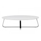 Table basse design, bois laqué blanc mat, KENZI, Long: 120 cm, Larg: 60 cm, Haut: 35 cm Table basse design, bois laqué blanc mat, KENZI, Long: 120 cm, Larg: 60 cm, Haut: 35 cm