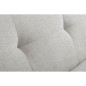 Canapé d'angle profondeur réglable AUSTINI tissu de qualité blanc cassé 4 places, angle droit (vu de face)