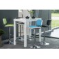 Lot de 2 tabourets design en simili cuir noir et blanc, ALVERO Lot de 2 tabourets design en simili cuir noir et blanc, ALVERO
