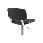Lot de 2 tabourets design en simili cuir noir uni, ALVERO Lot de 2 tabourets design en simili cuir noir uni, ALVERO