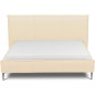 Lit design en cuir italien de luxe AURENE, beige, 160x200 Lit design en cuir italien de luxe AURENE, beige, 160x200