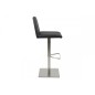 Tabouret design en simili cuir noir, AMSTERDAM Tabouret design en simili cuir noir, AMSTERDAM