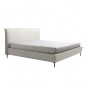 Lit design en cuir italien de luxe AURENE, blanc cassé, 180x200 Lit design en cuir italien de luxe AURENE, blanc cassé, 180x200