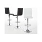 Lot de 2 tabourets design en simili cuir blanc, AZINA Lot de 2 tabourets design en simili cuir blanc, AZINA