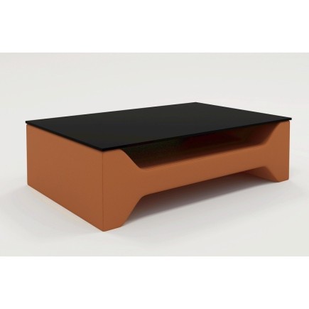Table basse design siara, gris clair & gris foncé - Mobilier Privé